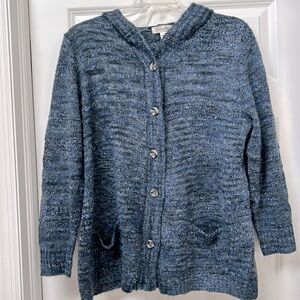 DRESS BARN Hooded cardigan sweater size 1X has front pockets